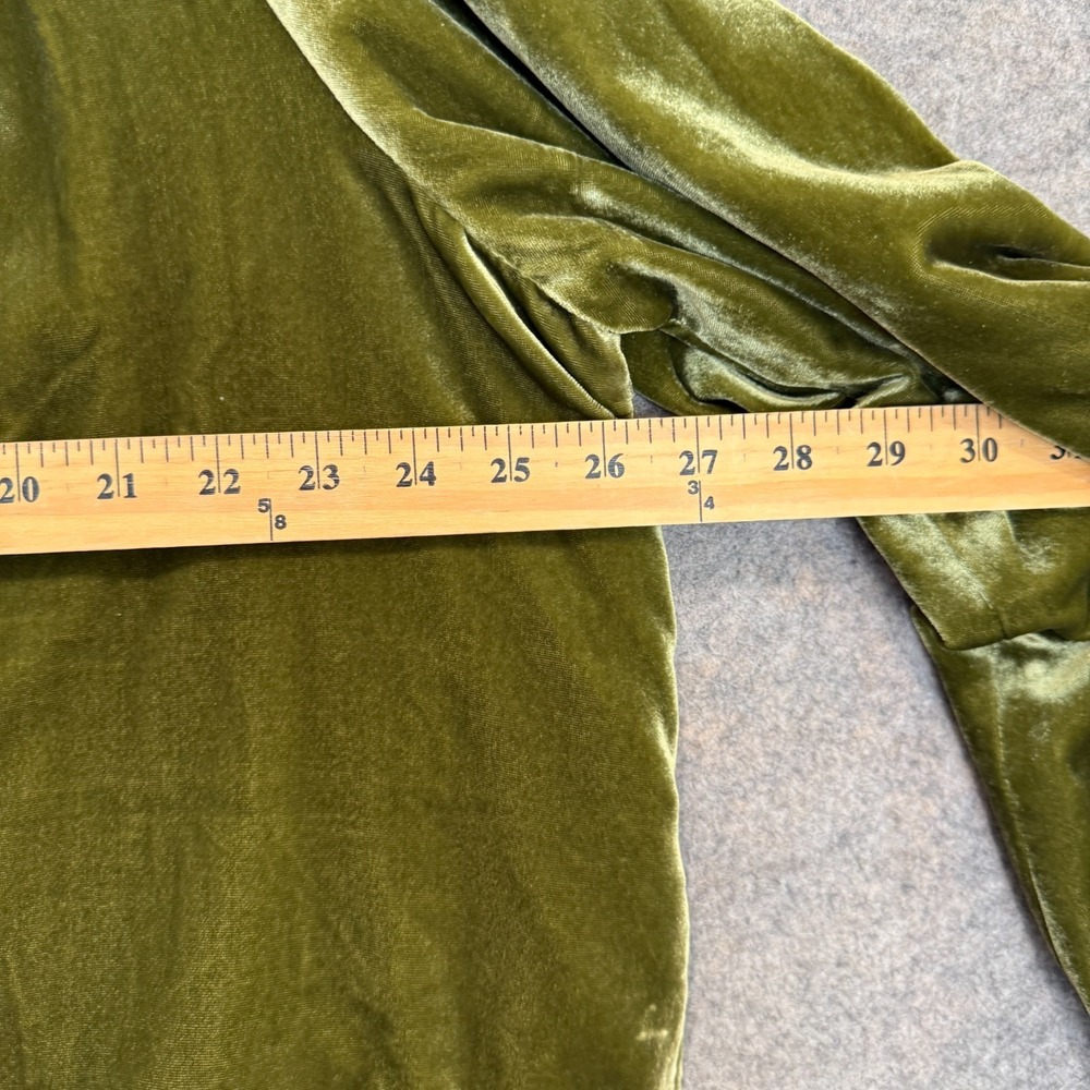 Free People Bed Velvet Jacket Small Medium Oversized Lace Trim Slouchy Front Tie - Picture 11 of 15